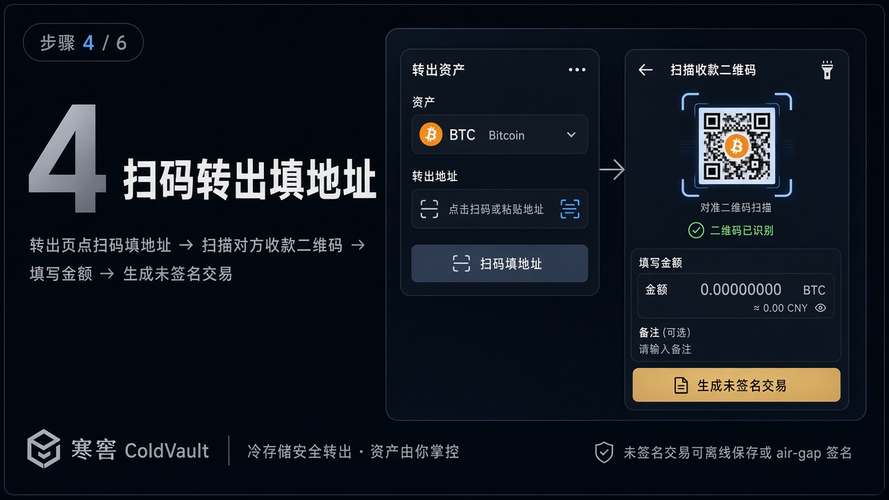 步骤4 扫码转出